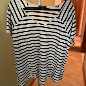 ELLOS " 3X " basic black and white strip